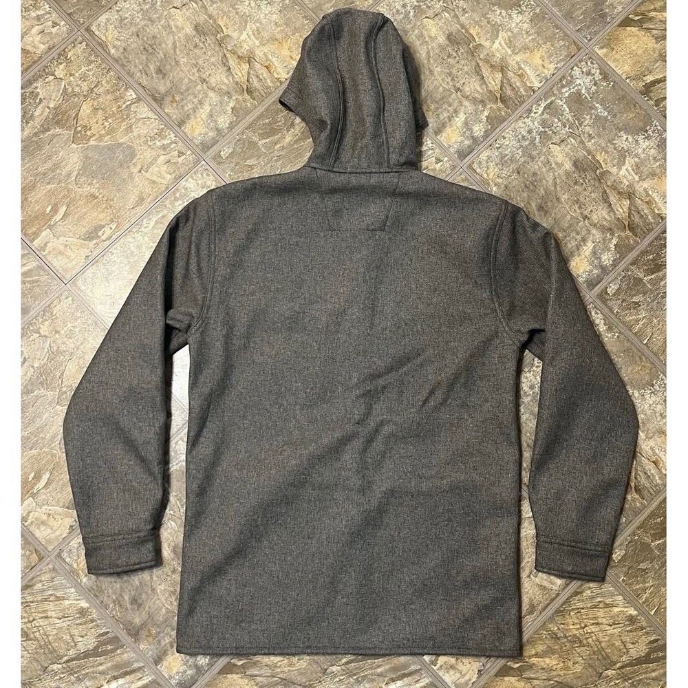 Carhartt Jacket Mens Small Gray Snap Button Rain Defender Fleece Lined 105022 - Picture 5 of 7